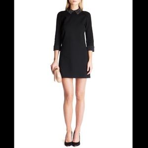 NWOT Ted Baker embellished collar dress in black